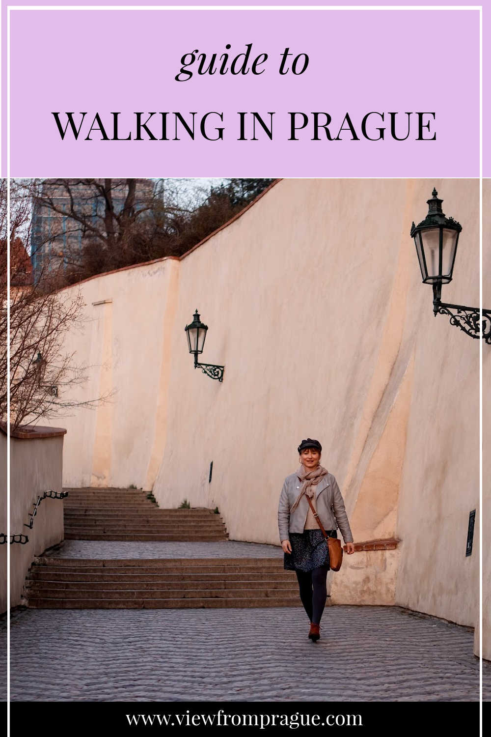 prague walking tour map